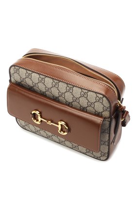 Женская сумка gg 1955 horsebit GUCCI коричневого цвета по цене 115900 руб., арт. 645454/92TCG | Фото 4 Женская сумка gg 1955 horsebit GUCCI коричневого цвета, арт. 645454/92TCG | Фото 4