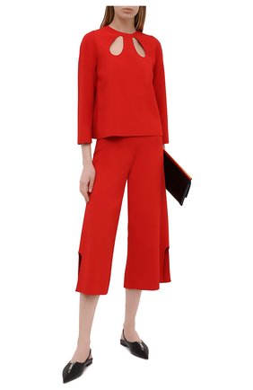Женский топ из вискозы STELLA MCCARTNEY красного цвета по цене 79950 руб., арт. 602881/S2076 | Фото 2 Женский топ из вискозы STELLA MCCARTNEY красного цвета, арт. 602881/S2076 | Фото 2
