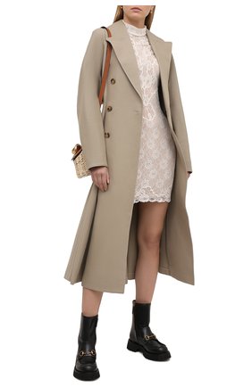 Женское платье STELLA MCCARTNEY светло-бежевого цвета по цене 225500 руб., арт. 602936/SRA30 | Фото 2 Женское платье STELLA MCCARTNEY светло-бежевого цвета, арт. 602936/SRA30 | Фото 2 (Рукава: Длинные; Материал подклада: Шелк; Материал внешний: Синтетический материал; Длина Ж (юбки, платья, шорты): Мини; Женское Кросс-КТ: Платье-одежда; Стили: Романтичный; Случай: Коктейльный)