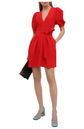 Женское шелковое платье STELLA MCCARTNEY красного цвета по цене 103000 руб., арт. 602930/SY206 | Фото 2 Женское шелковое платье STELLA MCCARTNEY красного цвета, арт. 602930/SY206 | Фото 2