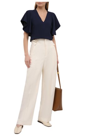 Женский топ из вискозы STELLA MCCARTNEY темно-синего цвета по цене 51600 руб., арт. 602912/SCA06 | Фото 2 Женский топ из вискозы STELLA MCCARTNEY темно-синего цвета, арт. 602912/SCA06 | Фото 2