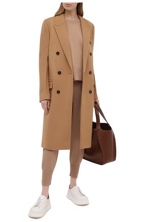 Женские джоггеры из кашемира и шерсти STELLA MCCARTNEY бежевого цвета по цене 62350 руб., арт. 602898/S2242 | Фото 2 Женские джоггеры из кашемира и шерсти STELLA MCCARTNEY бежевого цвета, арт. 602898/S2242 | Фото 2