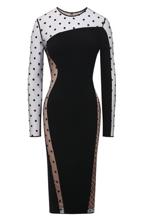 Женское платье STELLA MCCARTNEY черного цвета по цене 166500 руб., арт. 602895/SNA28 | Фото 1 Женское платье STELLA MCCARTNEY черного цвета, арт. 602895/SNA28 | Фото 1 (Рукава: Длинные; Материал подклада: Шелк; Материал внешний: Вискоза, Синтетический материал; Длина Ж (юбки, платья, шорты): До колена; Женское Кросс-КТ: Платье-одежда; Стили: Гламурный; Случай: Вечерний)