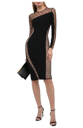 Женское платье STELLA MCCARTNEY черного цвета по цене 166500 руб., арт. 602895/SNA28 | Фото 2 Женское платье STELLA MCCARTNEY черного цвета, арт. 602895/SNA28 | Фото 2 (Рукава: Длинные; Материал подклада: Шелк; Материал внешний: Вискоза, Синтетический материал; Длина Ж (юбки, платья, шорты): До колена; Женское Кросс-КТ: Платье-одежда; Стили: Гламурный; Случай: Вечерний)
