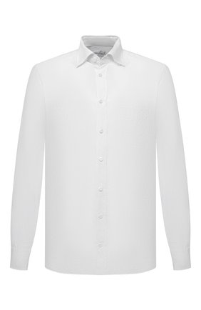 Мужская льняная рубашка VAN LAACK белого цвета, арт. RADIL-TFW/155970 | Фото 1 (Материал внешний: Лен; Длина (для топов): Стандартные; Рукава: Длинные; Случай: Повседневный; Рубашки М: Regular Fit; Манжеты: На пуговицах; Принт: Однотонные; Воротник: Button down; Стили: Кэжуэл)