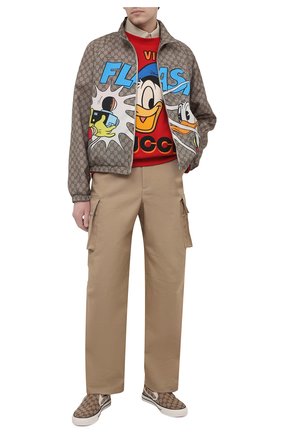 Мужские текстильные слипоны tennis 1977 GUCCI бежевого цвета по цене 45500 руб., арт. 643489/2HK30 | Фото 2 Мужские текстильные слипоны tennis 1977 GUCCI бежевого цвета, арт. 643489/2HK30 | Фото 2 (Материал внутренний: Текстиль; Материал внешний: Текстиль; Стили: Кэжуэл)