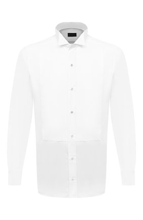 Мужская хлопковая сорочка ERMENEGILDO ZEGNA белого цвета по цене 49950 руб., арт. 901980/9MENSM | Фото 1 Мужская хлопковая сорочка ERMENEGILDO ZEGNA белого цвета, арт. 901980/9MENSM | Фото 1