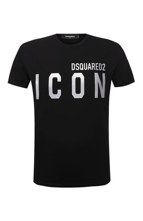 Мужская хлопковая футболка DSQUARED2 черного цвета по цене 20950 руб., арт. S79GC0019/S23009 | Фото 1 Мужская хлопковая футболка DSQUARED2 черного цвета, арт. S79GC0019/S23009 | Фото 1 (Длина (для топов): Стандартные; Материал внешний: Хлопок; Рукава: Короткие; Стили: Гранж; Принт: С принтом)