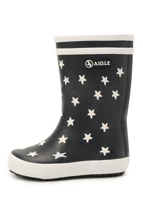 Детские резиновые сапоги AIGLE разноцветного цвета по цене 4395 руб., арт. 2527D2/L0LLY P0P PRINT | Фото 2 Детские резиновые сапоги AIGLE разноцветного цвета, арт. 2527D2/L0LLY P0P PRINT | Фото 2