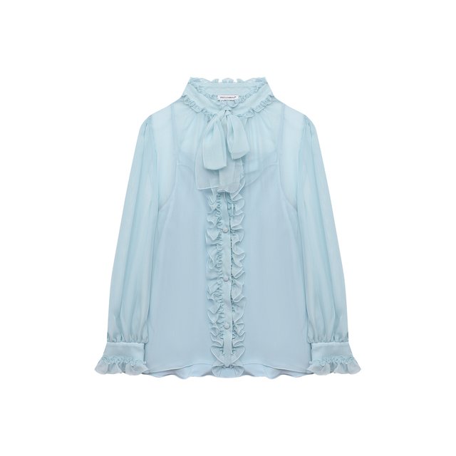 Шелковая блузка Dolce & Gabbana L54S92/FU1AT/8-14