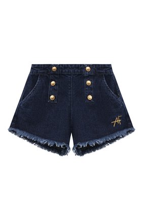 Детские джинсовые шорты ALBERTA FERRETTI JUNIOR синего цвета по цене 12500 руб., арт. 027843 | Фото 1 Детские джинсовые шорты ALBERTA FERRETTI JUNIOR синего цвета, арт. 027843 | Фото 1