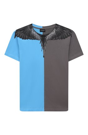 Детская хлопковая футболка MARCELO BURLON KIDS OF MILAN голубого цвета по цене 11050 руб., арт. 21E/B/MB/1108/0010/8-14Y | Фото 1 Детская хлопковая футболка MARCELO BURLON KIDS OF MILAN голубого цвета, арт. 21E/B/MB/1108/0010/8-14Y | Фото 1