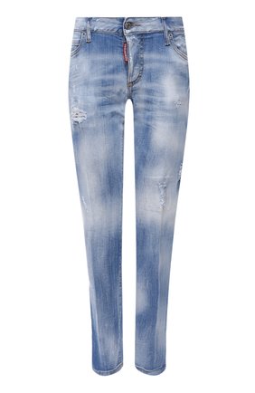 Женские джинсы DSQUARED2 голубого цвета по цене 51250 руб., арт. S75LB0504/S30342 | Фото 1 Женские джинсы DSQUARED2 голубого цвета, арт. S75LB0504/S30342 | Фото 1