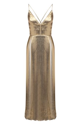 Женское платье VALENTINO золотого цвета по цене 399500 руб., арт. VB3VAVB06AQ | Фото 1 Женское платье VALENTINO золотого цвета, арт. VB3VAVB06AQ | Фото 1