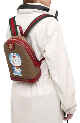Женский рюкзак doraemon x gucci small GUCCI коричневого цвета по цене 152500 руб., арт. 647816/2V0AG | Фото 2 Женский рюкзак doraemon x gucci small GUCCI коричневого цвета, арт. 647816/2V0AG | Фото 2