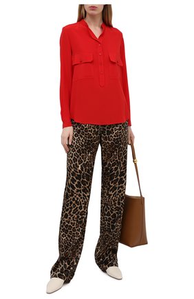 Женская шелковая блузка STELLA MCCARTNEY красного цвета по цене 53750 руб., арт. 531899/SY206 | Фото 2 Женская шелковая блузка STELLA MCCARTNEY красного цвета, арт. 531899/SY206 | Фото 2