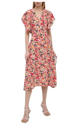 Женская шелковая блузка STELLA MCCARTNEY розового цвета по цене 53600 руб., арт. 602912/SRA27 | Фото 2 Женская шелковая блузка STELLA MCCARTNEY розового цвета, арт. 602912/SRA27 | Фото 2 (Материал внешний: Шелк; Рукава: Короткие; Длина (для топов): Стандартные; Принт: С принтом; Стили: Романтичный; Женское Кросс-КТ: Блуза-одежда)