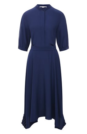 Женское шелковое платье STELLA MCCARTNEY синего цвета по цене 129500 руб., арт. 602910/SY206 | Фото 1 Женское шелковое платье STELLA MCCARTNEY синего цвета, арт. 602910/SY206 | Фото 1