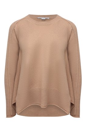 Женский пуловер из кашемира и шерсти STELLA MCCARTNEY бежевого цвета по цене 82700 руб., арт. 602897/S2242 | Фото 1 Женский пуловер из кашемира и шерсти STELLA MCCARTNEY бежевого цвета, арт. 602897/S2242 | Фото 1 (Материал внешний: Кашемир, Шерсть; Длина (для топов): Стандартные; Рукава: Длинные; Женское Кросс-КТ: Пуловер-одежда; Стили: Кэжуэл; Региональные ограничения белый список (Axapta Mercury): RU)
