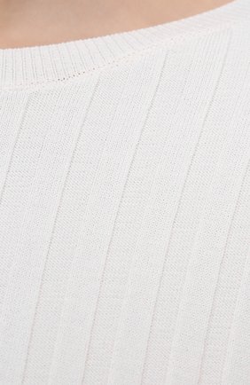 Женский пуловер из шерсти и вискозы STELLA MCCARTNEY белого цвета, арт. 602889/S2240 | Фото 5 (Материал внешний: Шерсть, Вискоза; Рукава: Длинные; Длина (для топов): Стандартные; Региональные ограничения белый список (Axapta Mercury): RU; Женское Кросс-КТ: Пуловер-одежда; Стили: Бохо)