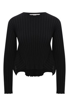 Женский пуловер из шерсти и вискозы STELLA MCCARTNEY черного цвета по цене 78750 руб., арт. 602889/S2240 | Фото 1 Женский пуловер из шерсти и вискозы STELLA MCCARTNEY черного цвета, арт. 602889/S2240 | Фото 1