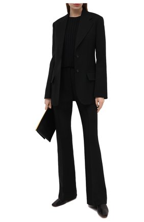 Женский пуловер из шерсти и вискозы STELLA MCCARTNEY черного цвета по цене 78750 руб., арт. 602889/S2240 | Фото 2 Женский пуловер из шерсти и вискозы STELLA MCCARTNEY черного цвета, арт. 602889/S2240 | Фото 2