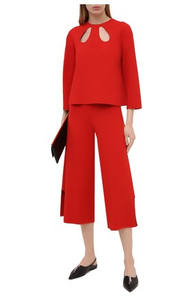 Женские брюки из вискозы STELLA MCCARTNEY красного цвета по цене 103000 руб., арт. 602880/S2076 | Фото 2 Женские брюки из вискозы STELLA MCCARTNEY красного цвета, арт. 602880/S2076 | Фото 2