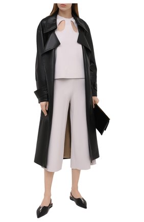 Женские брюки из вискозы STELLA MCCARTNEY светло-серого цвета по цене 93550 руб., арт. 602880/S2076 | Фото 2 Женские брюки из вискозы STELLA MCCARTNEY светло-серого цвета, арт. 602880/S2076 | Фото 2 (Материал внешний: Вискоза; Длина (брюки, джинсы): Укороченные; Женское Кросс-КТ: Брюки-одежда; Силуэт Ж (брюки и джинсы): Широкие; Стили: Спорт-шик)