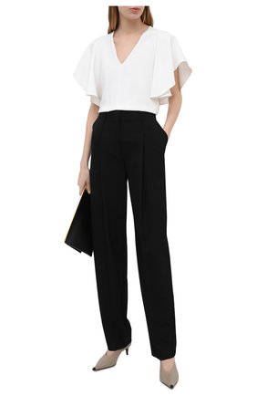 Женские шерстяные брюки STELLA MCCARTNEY черного цвета по цене 73400 руб., арт. 602439/SPA28 | Фото 2 Женские шерстяные брюки STELLA MCCARTNEY черного цвета, арт. 602439/SPA28 | Фото 2