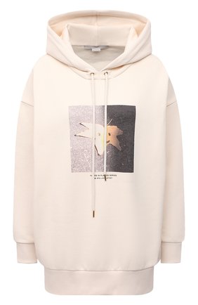 Женский хлопковое худи STELLA MCCARTNEY бежевого цвета по цене 53750 руб., арт. 515813/S0W58 | Фото 1 Женский хлопковое худи STELLA MCCARTNEY бежевого цвета, арт. 515813/S0W58 | Фото 1