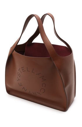 Женский сумка stella logo STELLA MCCARTNEY коричневого цвета по цене 61850 руб., арт. 502793/W8542 | Фото 4 Женский сумка stella logo STELLA MCCARTNEY коричневого цвета, арт. 502793/W8542 | Фото 4