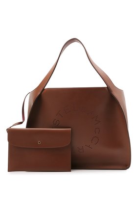 Женский сумка stella logo STELLA MCCARTNEY коричневого цвета по цене 61850 руб., арт. 502793/W8542 | Фото 5 Женский сумка stella logo STELLA MCCARTNEY коричневого цвета, арт. 502793/W8542 | Фото 5