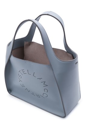 Женский сумка stella logo STELLA MCCARTNEY голубого цвета по цене 66800 руб., арт. 513860/W8542 | Фото 4 Женский сумка stella logo STELLA MCCARTNEY голубого цвета, арт. 513860/W8542 | Фото 4