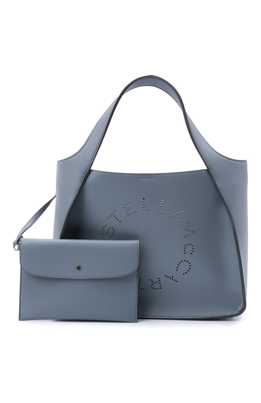 Женский сумка stella logo STELLA MCCARTNEY голубого цвета по цене 66800 руб., арт. 513860/W8542 | Фото 5 Женский сумка stella logo STELLA MCCARTNEY голубого цвета, арт. 513860/W8542 | Фото 5