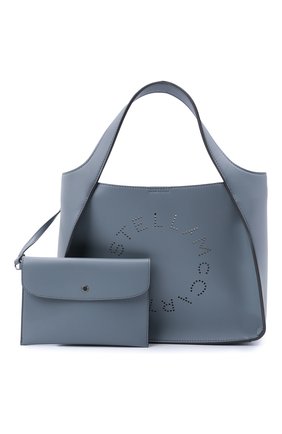 Женский сумка stella logo STELLA MCCARTNEY голубого цвета по цене 66800 руб., арт. 513860/W8542 | Фото 5 Женский сумка stella logo STELLA MCCARTNEY голубого цвета, арт. 513860/W8542 | Фото 5