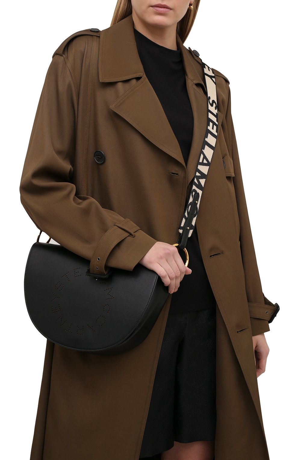 Женская сумка stella logo STELLA MCCARTNEY черного цвета по цене 63950 руб., арт. 700082/W8542 | Фото 2 Женская сумка stella logo STELLA MCCARTNEY черного цвета, арт. 700082/W8542 | Фото 2
