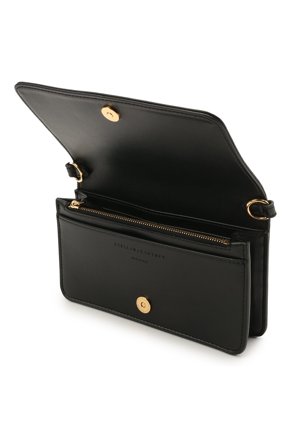 Женская сумка stella logo mini STELLA MCCARTNEY черного цвета по цене 43950 руб., арт. 700134/W8542 | Фото 4 Женская сумка stella logo mini STELLA MCCARTNEY черного цвета, арт. 700134/W8542 | Фото 4