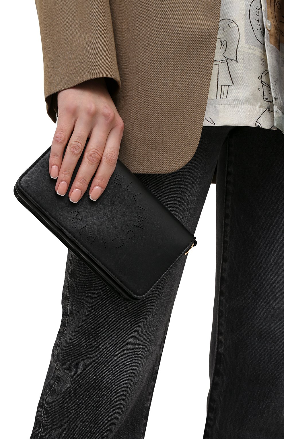 Женская сумка stella logo mini STELLA MCCARTNEY черного цвета по цене 43950 руб., арт. 700134/W8542 | Фото 5 Женская сумка stella logo mini STELLA MCCARTNEY черного цвета, арт. 700134/W8542 | Фото 5