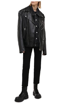 Женская джинсовая куртка VETEMENTS черного цвета по цене 150500 руб., арт. UE51JA250B 2802/W | Фото 2 Женская джинсовая куртка VETEMENTS черного цвета, арт. UE51JA250B 2802/W | Фото 2