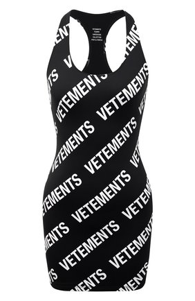 Женское платье VETEMENTS черно-белого цвета по цене 54450 руб., арт. WE51DR650W 2605/BLACK/WHITE | Фото 1 Женское платье VETEMENTS черно-белого цвета, арт. WE51DR650W 2605/BLACK/WHITE | Фото 1