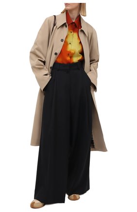 Женские шерстяные брюки DRIES VAN NOTEN темно-синего цвета по цене 82100 руб., арт. 211-10945-2155 | Фото 2 Женские шерстяные брюки DRIES VAN NOTEN темно-синего цвета, арт. 211-10945-2155 | Фото 2