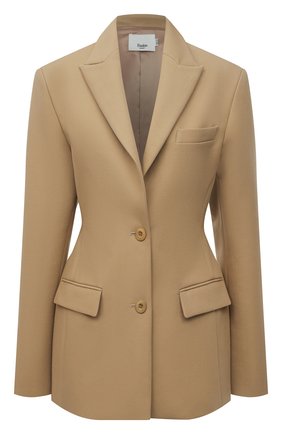 Женский хлопковый жакет THE FRANKIE SHOP бежевого цвета по цене 29750 руб., арт. JK SBH KR 09 | Фото 1 Женский хлопковый жакет THE FRANKIE SHOP бежевого цвета, арт. JK SBH KR 09 | Фото 1