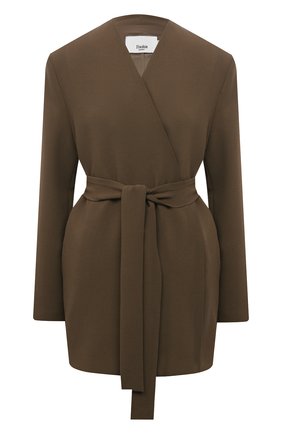 Женский жакет THE FRANKIE SHOP хаки цвета по цене 29450 руб., арт. JK 0FB KR 09/CARDAM0M | Фото 1 Женский жакет THE FRANKIE SHOP хаки цвета, арт. JK 0FB KR 09/CARDAM0M | Фото 1