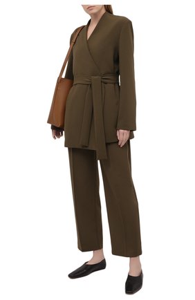 Женский жакет THE FRANKIE SHOP хаки цвета по цене 29450 руб., арт. JK 0FB KR 09/CARDAM0M | Фото 2 Женский жакет THE FRANKIE SHOP хаки цвета, арт. JK 0FB KR 09/CARDAM0M | Фото 2