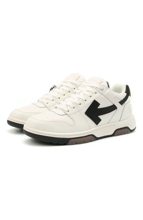Мужские кожаные кеды out of office OFF-WHITE белого цвета по цене 33950 руб., арт. 0MIA189R21LEA0010110 | Фото 1 Мужские кожаные кеды out of office OFF-WHITE белого цвета, арт. 0MIA189R21LEA0010110 | Фото 1