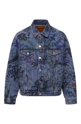 Мужская джинсовая куртка VETEMENTS синего цвета по цене 164500 руб., арт. UE51JA940B 2803/M | Фото 1 Мужская джинсовая куртка VETEMENTS синего цвета, арт. UE51JA940B 2803/M | Фото 1 (Длина (верхняя одежда): Короткие; Стили: Гранж; Кросс-КТ: Куртка, Деним; Материал внешний: Хлопок; Рукава: Длинные)
