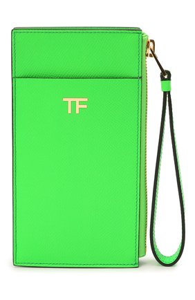 Женский кожаный футляр для кредитный карт TOM FORD зеленого цвета по цене 56800 руб., арт. S0336T-LCL143 | Фото 1 Женский кожаный футляр для кредитный карт TOM FORD зеленого цвета, арт. S0336T-LCL143 | Фото 1