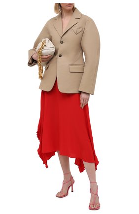 Женская шелковая юбка STELLA MCCARTNEY красного цвета по цене 69950 руб., арт. 602927/SY206 | Фото 2 Женская шелковая юбка STELLA MCCARTNEY красного цвета, арт. 602927/SY206 | Фото 2