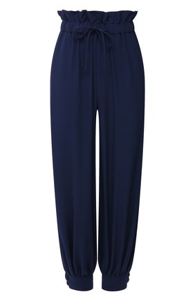 Женские шелковые брюки STELLA MCCARTNEY синего цвета по цене 75550 руб., арт. 602917/SY206 | Фото 1 Женские шелковые брюки STELLA MCCARTNEY синего цвета, арт. 602917/SY206 | Фото 1