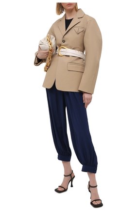Женские шелковые брюки STELLA MCCARTNEY синего цвета по цене 75550 руб., арт. 602917/SY206 | Фото 2 Женские шелковые брюки STELLA MCCARTNEY синего цвета, арт. 602917/SY206 | Фото 2